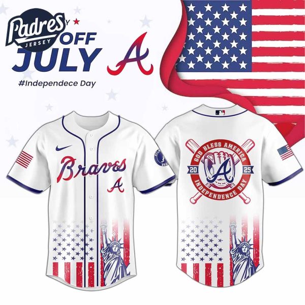 Atlanta Braves Special Independence Day 2025 Baseball Jersey