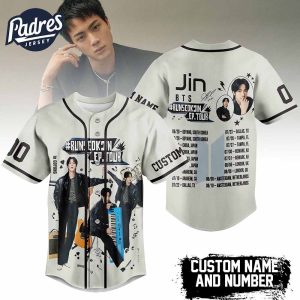 BTS Jin Concert Tour Baseball Jersey Limited Edition Kpop Style 1