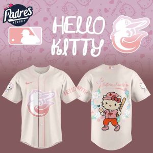 Baltimore Orioles Hello Kitty 2025 For Fans Baseball Jersey 1