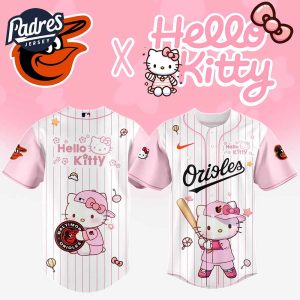 Baltimore Orioles MLB x Hello Kitty New Baseball Jersey