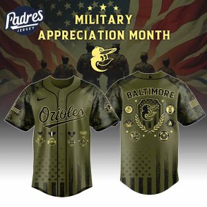 Baltimore Orioles MLB x Military Appreciation Month Baseball Jersey