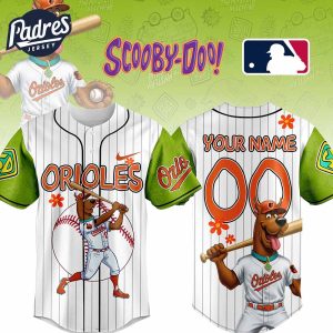 Baltimore Orioles x MLB Scooby Doo Baseball Jersey Outfit 1