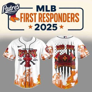 Boston Red Sox Firefighter Appreciation Day 2025 Baseball Jersey