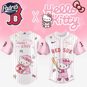 Boston Red Sox MLB x Hello Kitty New Baseball Jersey