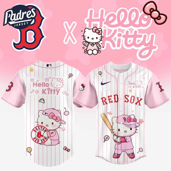 Boston Red Sox MLB x Hello Kitty New Baseball Jersey