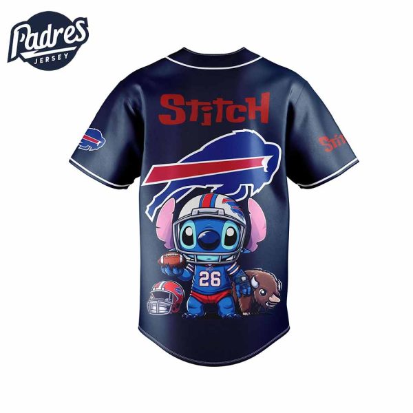 Buffalo Bills NFL x Stitch Personalized Baseball Jersey Outfit 2
