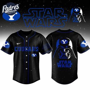 Byu Cougars NCAA x Star Wars Night Personalized Baseball Jersey Outfit 1