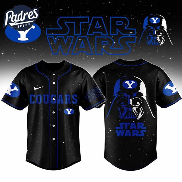 Byu Cougars NCAA x Star Wars Night Personalized Baseball Jersey Outfit 1