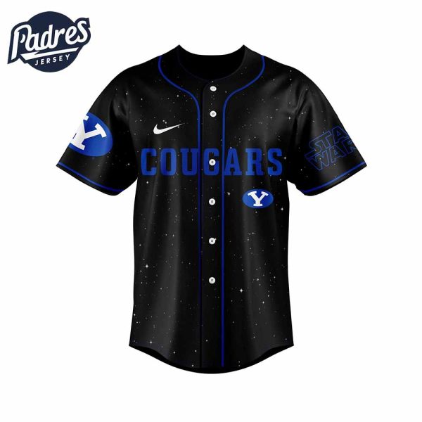 Byu Cougars NCAA x Star Wars Night Personalized Baseball Jersey Outfit 2