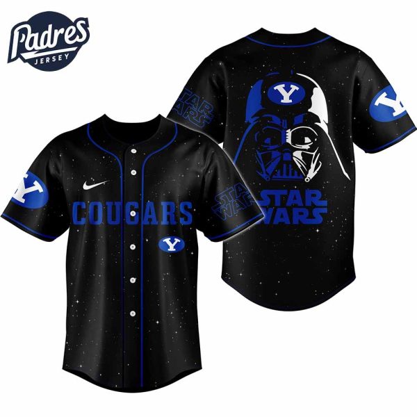 Byu Cougars NCAA x Star Wars Night Personalized Baseball Jersey Outfit 4