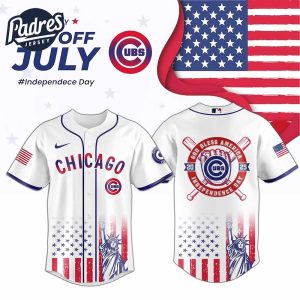 Chicago Cubs Special Independence Day 2025 Baseball Jersey