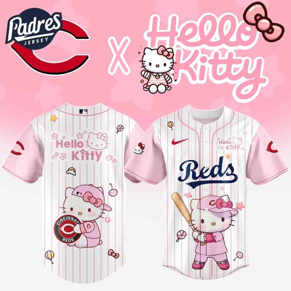 Cincinnati Reds MLB x Hello Kitty New Baseball Jersey