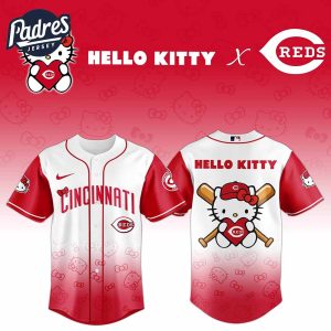Cincinnati Reds MLB x Hello Kitty Night Baseball Jersey Special