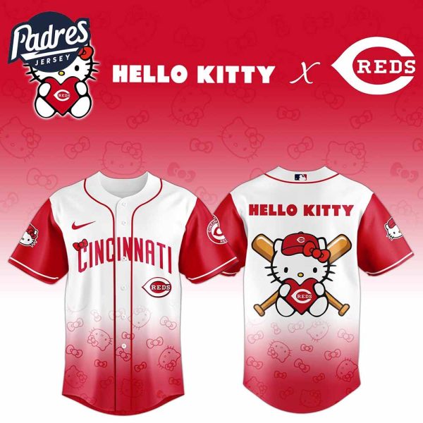 Cincinnati Reds MLB x Hello Kitty Night Baseball Jersey Special