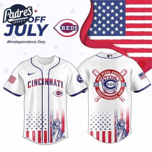 Cincinnati Reds Special Independence Day 2025 Baseball Jersey