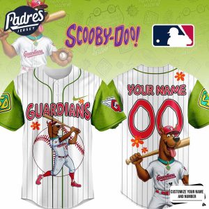 Cleveland Guardians MLB x Scooby Doo Baseball Jersey Outfit 1