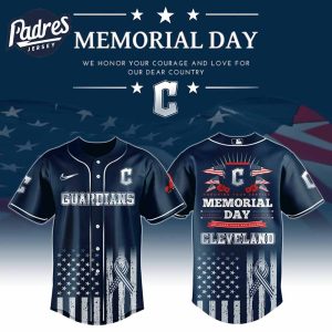 Cleveland Guardians Special Memorial Day Baseball Jersey