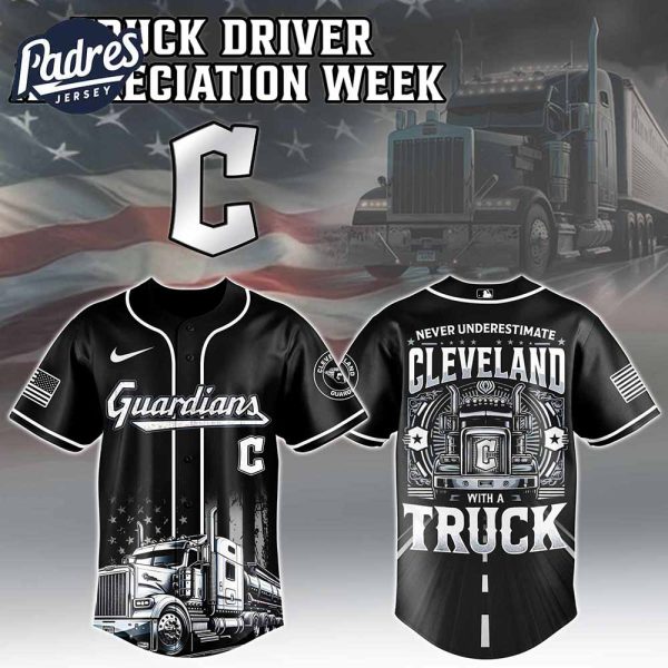 Cleveland Guardians x Nation Truck Driver Baseball Jersey