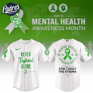 Colorado Rockies MLB x Special Mental Health Awareness Week Baseball Jersey