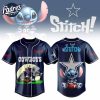 Dallas Cowboys NFL x Stitch Personalized Baseball Jersey Outfit 1