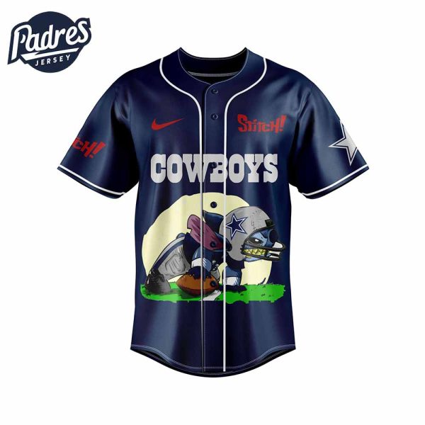 Dallas Cowboys NFL x Stitch Personalized Baseball Jersey Outfit 2