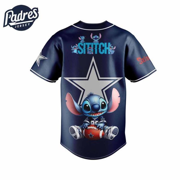 Dallas Cowboys NFL x Stitch Personalized Baseball Jersey Outfit 4