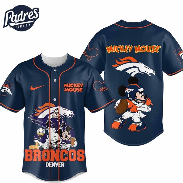 Denver Broncos NFL x Stitch Personalized Baseball Jersey Outfit 4