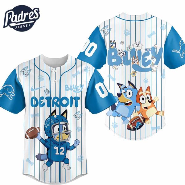 Detroit Lions NFL x Stitch Personalized Baseball Jersey Outfit 4