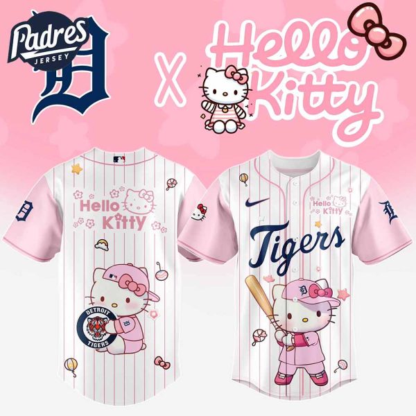 Detroit Tigers MLB x Hello Kitty New Baseball Jersey