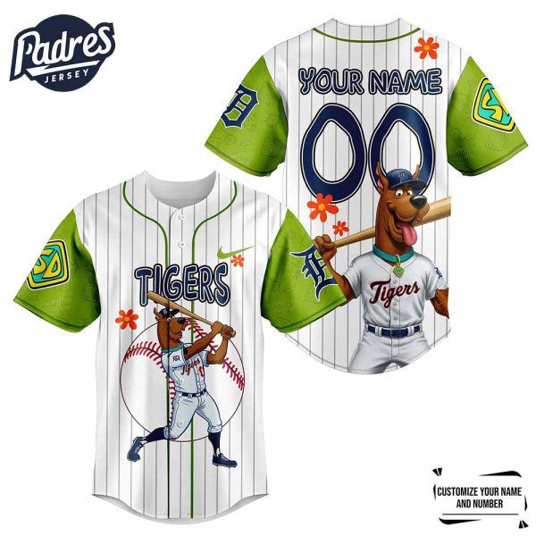 Detroit Tigers MLB x Scooby Doo Personalized Baseball Jersey Outfit 2