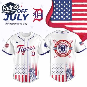 Detroit Tigers Special Independence Day 2025 Baseball Jersey