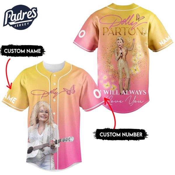 Dolly Parton Baseball Jersey I Will Always Love You 3