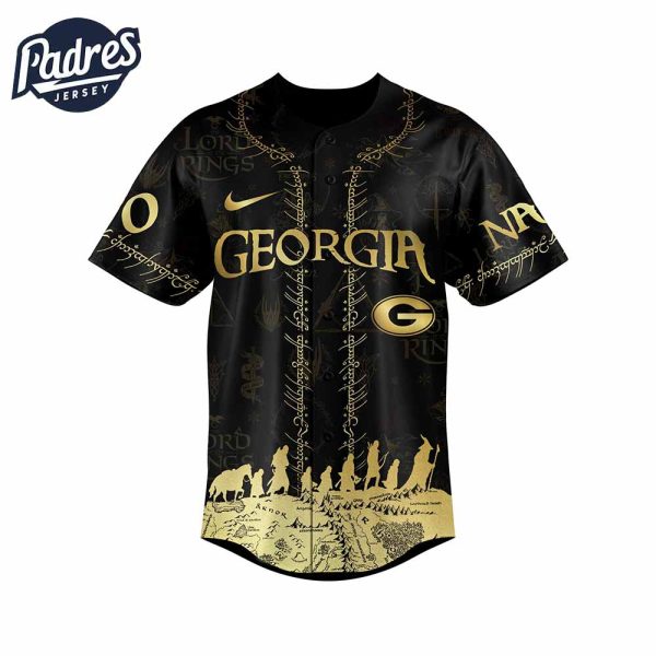 Georgia Bulldogs NCAA x The Lord Of The Rings Personalized Baseball Jersey Outfit 2