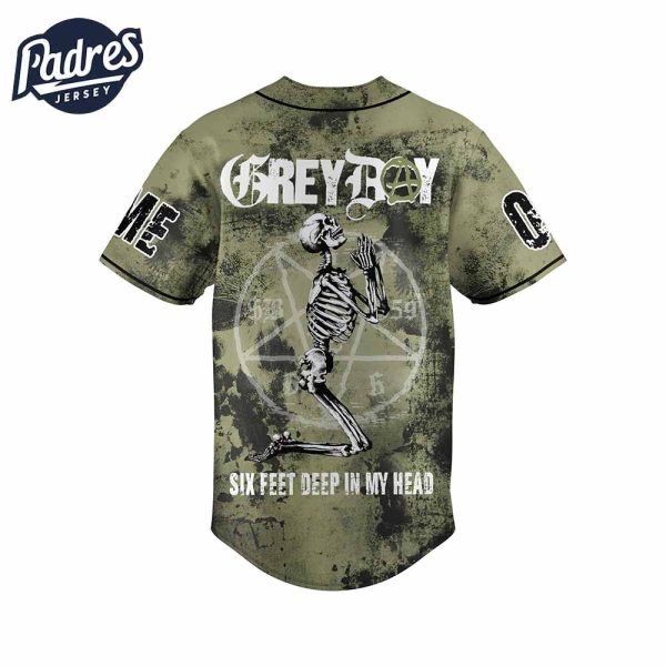 Grey Day 2025 Baseball Jersey SuicideboyS Six Feet Deep Design 3