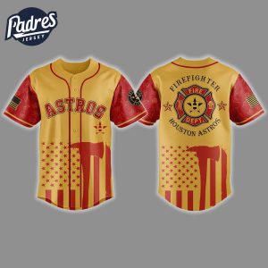 Houston Astros Firefighter Appreciation Night 2025 Baseball Jersey 1