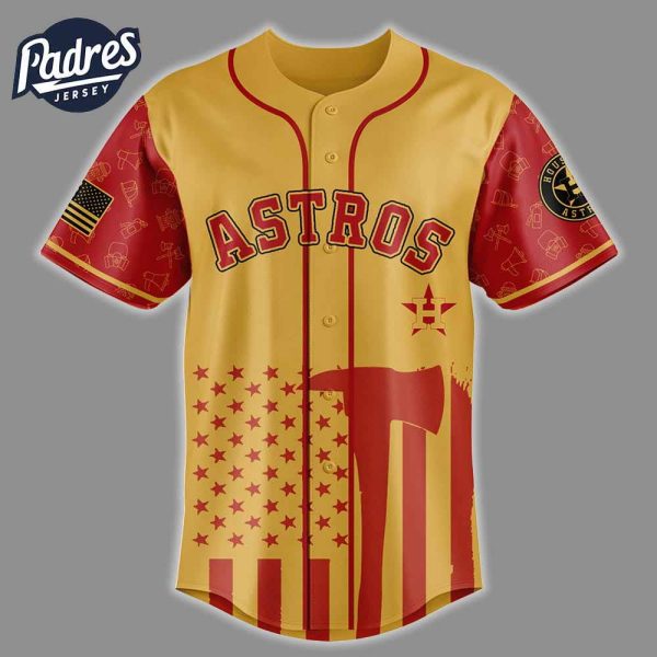 Houston Astros Firefighter Appreciation Night 2025 Baseball Jersey 2