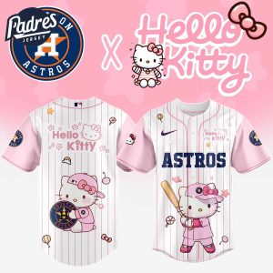 Houston Astros MLB x Hello Kitty New Baseball Jersey