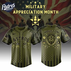 Houston Astros MLB x Military Appreciation Month Baseball Jersey