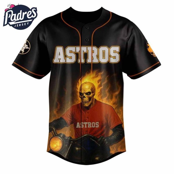 Houston Astros x Ghost Rider 2025 Special New Baseball Jersey 2