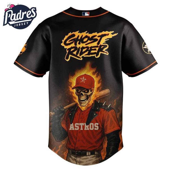 Houston Astros x Ghost Rider 2025 Special New Baseball Jersey 3