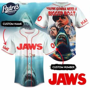 Jaws Youre Gonna Need A Bigger Boat Baseball Jersey
