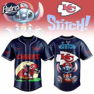Kansas City Chiefs NFL x Stitch Personalized Baseball Jersey Outfit 1