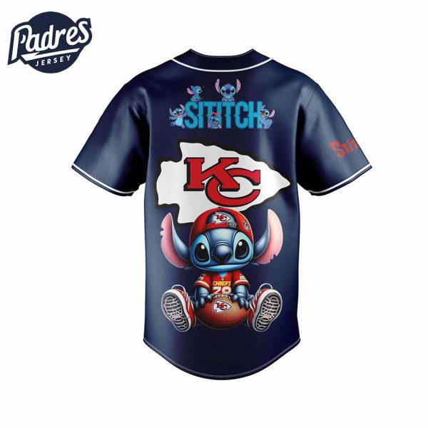 Kansas City Chiefs NFL x Stitch Personalized Baseball Jersey Outfit 2