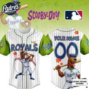 Kansas City Royal MLB x Scooby Doo Personalized Baseball Jersey Outfit 1