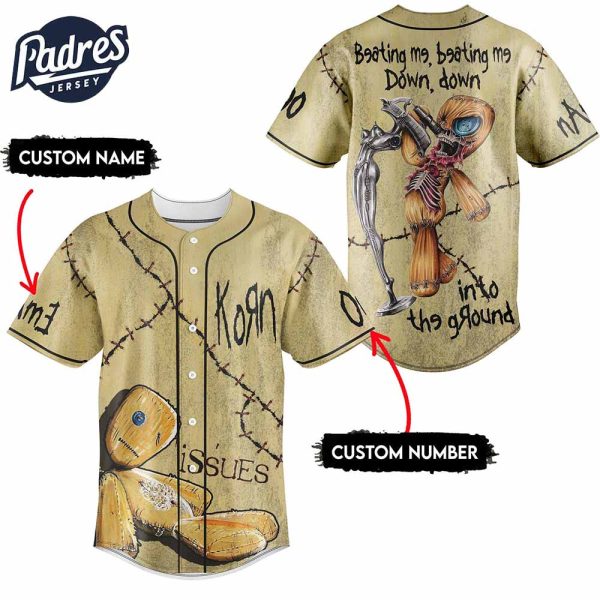 Korn Issues Baseball Jersey Custom Design 4