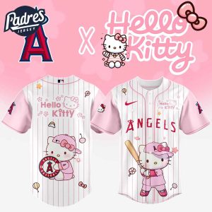 Los Angeles Angels MLB x Hello Kitty New Baseball Jersey