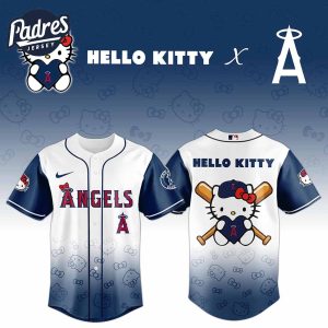 Los Angeles Angels MLB x Hello Kitty Night Baseball Jersey Special