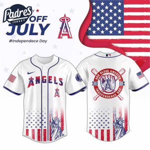 Los Angeles Angels Special Independence Day 2025 Baseball Jersey