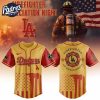 Los Angeles Dodgers Firefighter Night 2025 Baseball Jersey