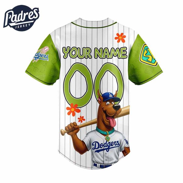Los Angeles Dodgers MLB x Scooby Doo Personalized Baseball Jersey Outfit 2
